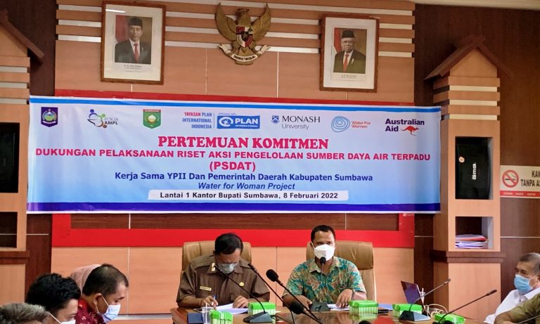 YPII dan Pemkab Sumbawa Gelar Pertemuan Pelaksanaan Riset Aksi Pengelolaan Sumber Daya Air Terpadu (PSDAT)